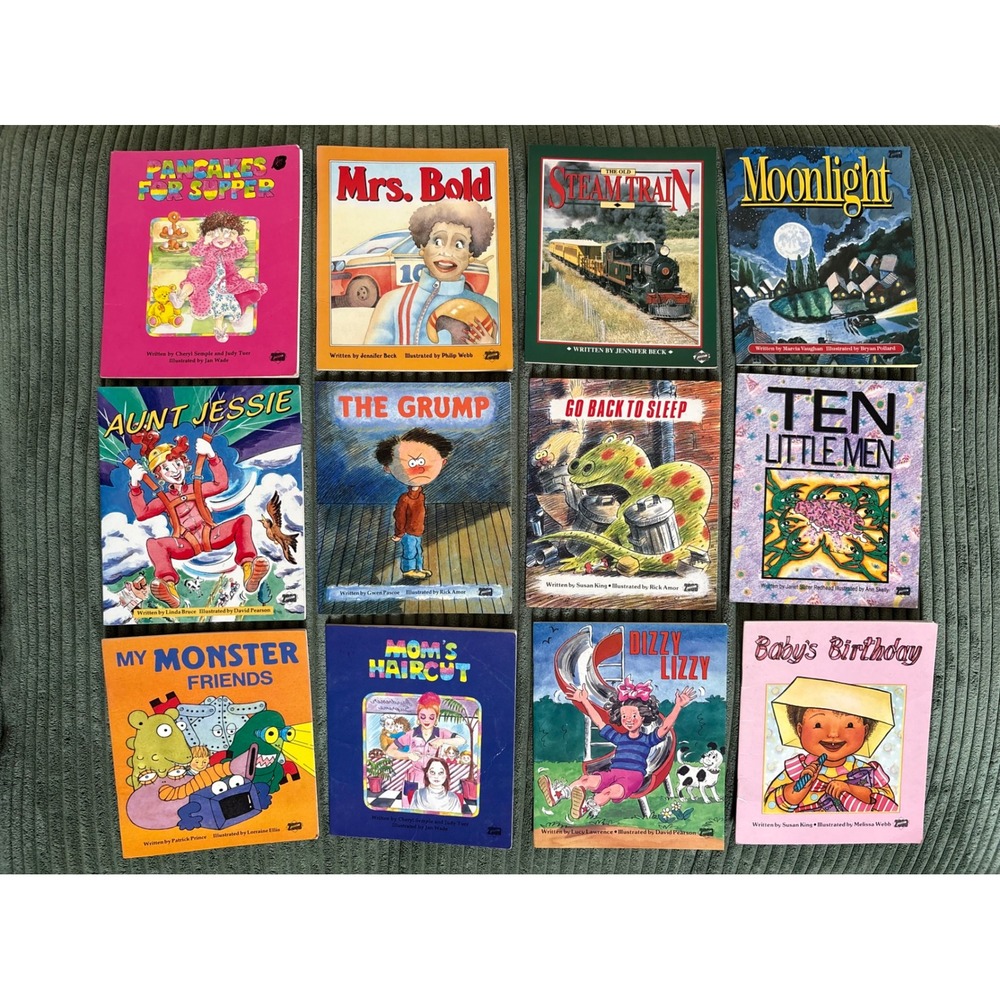 Lot of 12 Rigby Literacy 2000 Leveled Readers Kindergarten 1st Grade Vintage